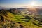 Morning view from Te Mata Peak, Hawke`s Bay, New Zealand