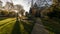 Morning View of Tennyson Memorial Statue at Lincoln Cathedral