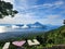 A morning view from Ternate Tidore Maitara Mare Island Moti and Makian Island the spicy island from North Moluccas