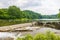 Morning view of the Triphammer Falls