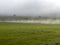 morning views in the fields and dense evaporation texture