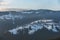 Morning in winter Rhodope mountain, Bulgaria
