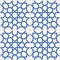 Moroccan blue tiles pattern, Moorish seamless design, Geometric abstract tiles