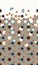 Moroccan border. Geometric color islamic pattern. Geometric halftone texture with mixed arabesque color tile