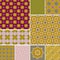 Moroccan collection seamless pattern, Morocco. Patchwork mosaic traditional folk geometric ornament mauve pink wine gold copper