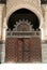 Moroccan doorway in an open courtyard