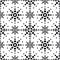 Moroccan geometric seamless vector tile pattern with dot art, black and white repetitive design