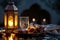 Moroccan islamic celebration featuring drinking water dates and lanterns, dates and water image