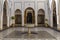 Moroccan main courtyard with its fountain. marrakesh morocco