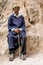 A Moroccan man poses for a photograph at Todra Gorge, Morocco.