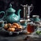 Moroccan Mint Tea with Sweet Pastries