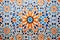 moroccan mosaic tiles forming a vibrant wall pattern