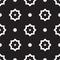 Moroccan mosque star pattern in black and white color. Decorative seamless background.