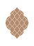 Moroccan motif background in the taupe color