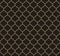 Moroccan pattern vector in gold and black. Traditional dark seamless ornament for wallpaper, textile, or packaging.