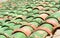 Moroccan roof tile in fortress. Essaouira. Morocco