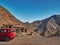 Moroccan rural restaurant in a mountain pass