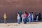 Moroccan school kids waiting for the bus