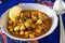Moroccan soup harira with Meat Chickpeas Lentil Tomato Lemon and