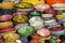 Moroccan souvenir colorful bowls