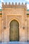 Moroccan style`s door at the Mohammed V mausoleum in Rabat Morocco, Africa