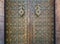 Moroccan style\\\'s door at the Mohammed V mausoleum in Rabat Morocco, Africa