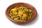 Moroccan tajine with chicken,pototoes and olives