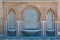 Moroccan tiled fountain