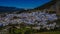 Morocco blue chefchaouen view above the city