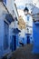 Morocco, Chefchaouen , street of the old town . Medina .