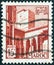 MOROCCO - CIRCA 1951: A stamp printed in Morocco shows Kasbah of the Udayas courtyard, circa 1951.