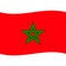 Morocco flag vector isolated 2