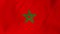 Morocco flag waving at wind 2 in 1