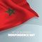 Morocco independence day greeting card, banner, vector illustration