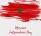 Morocco Independence day holiday background.