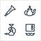 morocco line icons. linear set. quality vector line set such as tarbouche, hookah, teapot