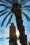 Morocco. Marrakesh. The minaret of the Koutoubia