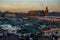 Morocco. Marrakesh. Night activity on Jemaa el Fna Square at sunset