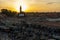 Morocco. Marrakesh. Night activity on Jemaa el Fna Square at sunset