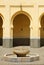 Morocco, Meknes, Islamic arches and patio