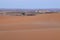 Morocco, Merzouga, Erg Chebbi Dunes at Dusk, Anti-Atlas Mountains