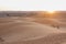 Morocco, Merzouga, Erg Chebbi Dunes at Sunrise