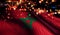 Morocco National Flag Light Night Bokeh Abstract Background