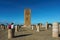 Morocco. Rabat. The magnificent Hassan Tower and stone columns