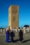 Morocco. Rabat. The magnificent Hassan Tower and stone columns