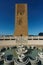 Morocco. Rabat. The magnificent Hassan Tower and stone columns