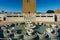 Morocco. Rabat. The magnificent Hassan Tower and stone columns