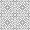 Morocco seamless pattern. Repeating black marocco grid isolated on white background. Repeated simple moroccan mosaic motive