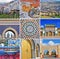 Morocco travel collage. Set of images from Fes and Chefchaouen