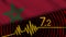 Morocco Wavy Fabric Flag, 7.2 Earthquake, Breaking News, Disaster Concept